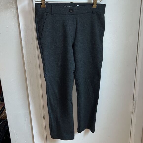BETABRAND Charcoal Cropped Classic Dress Pant Yoga Pants-S - Picture 2 of 9
